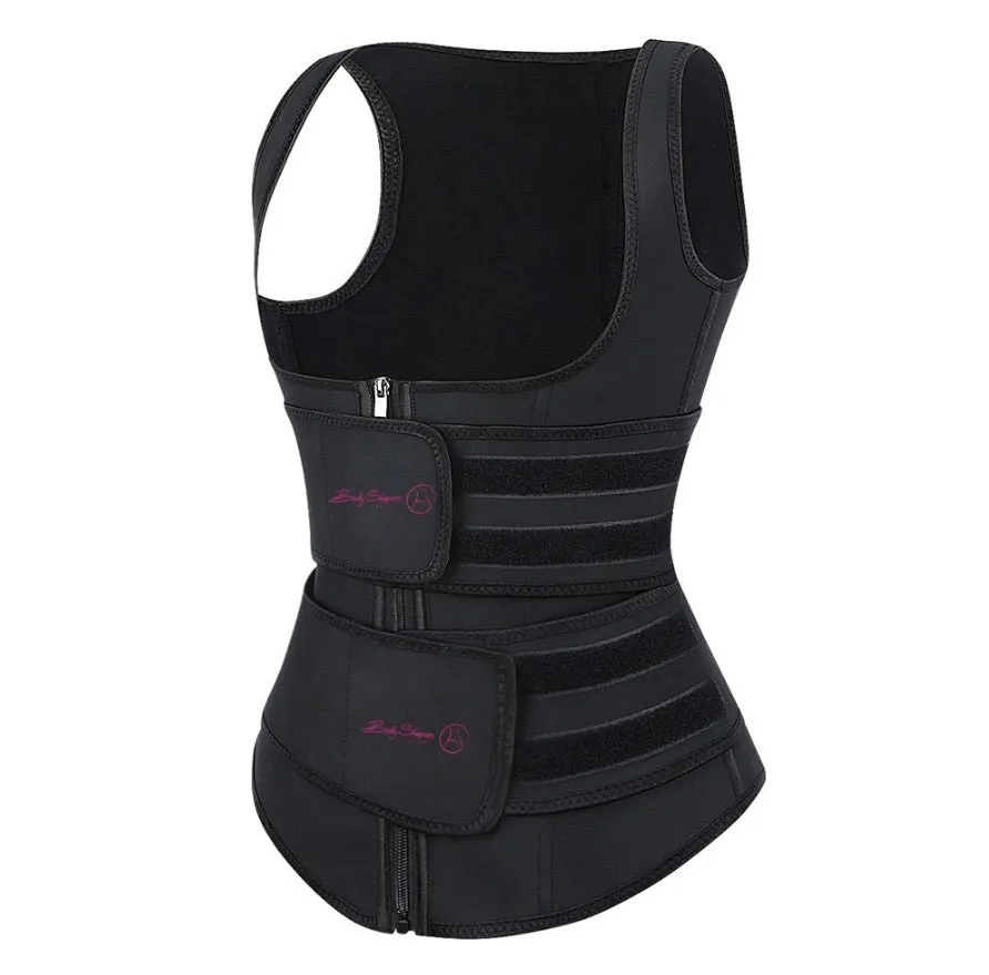 2 strap Leila belt zipper Vest