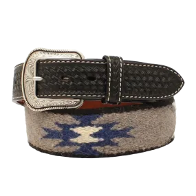 3D Belt Men's Wool Blanket Leather Basket Weave Western Belt D100013201