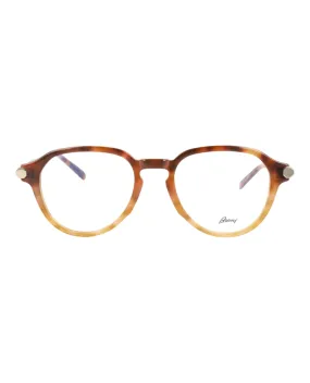 Brioni Mens Round/Oval Havana Havana Transparent Fashion Designer Eyewear