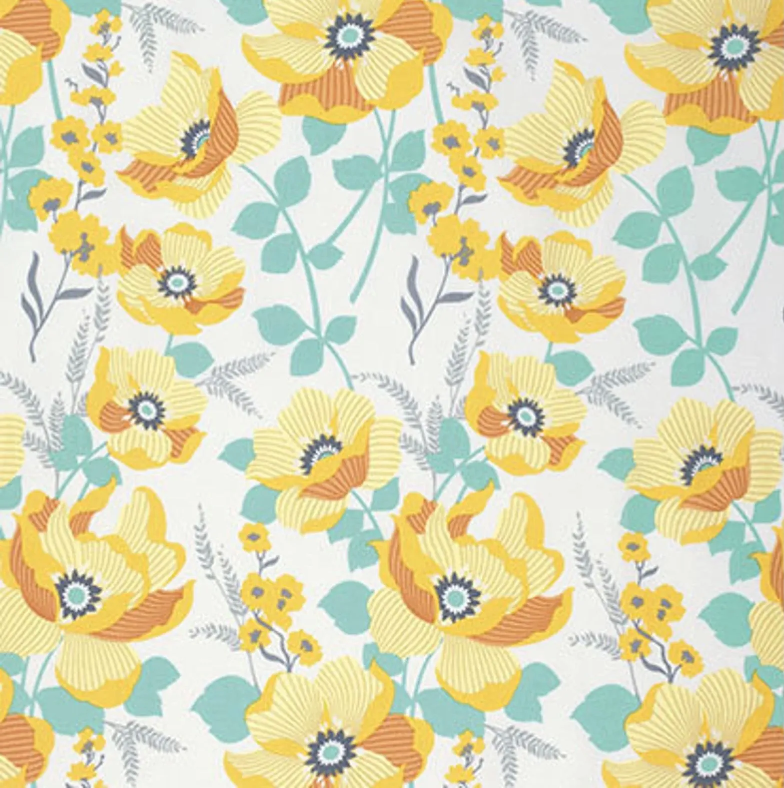 Cotton fabric by the yard - Joel dewberry - Monarch - Goldenrod