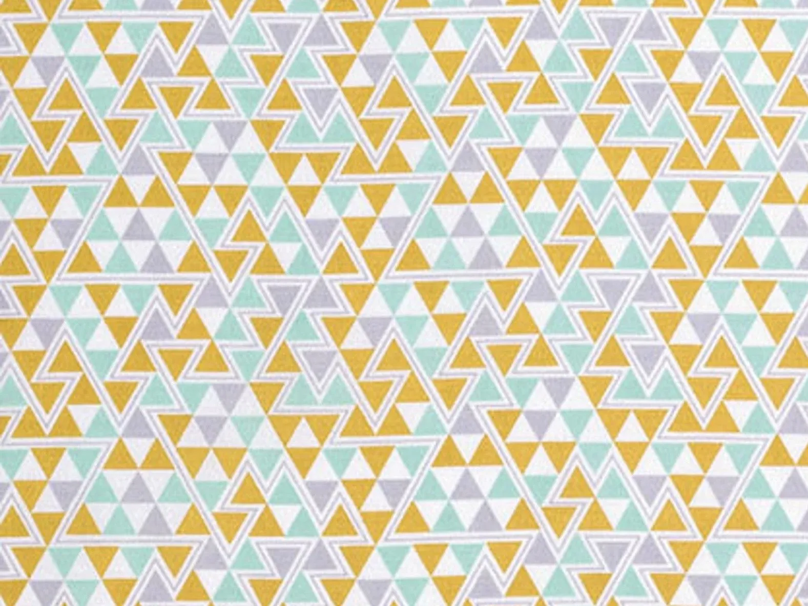 Cotton fabric by the yard - Joel Dewberry Wander - Triangles Maize