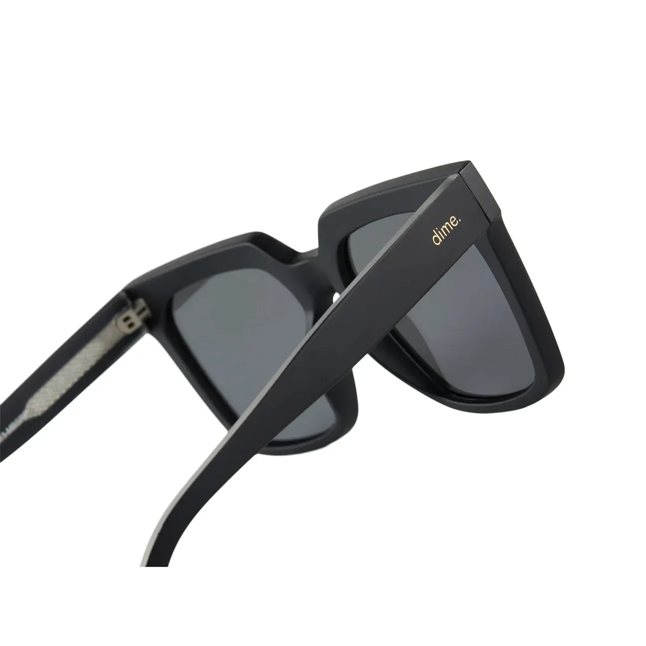 Dime Topanga Matte Black   Silver Mirror Sunglasses