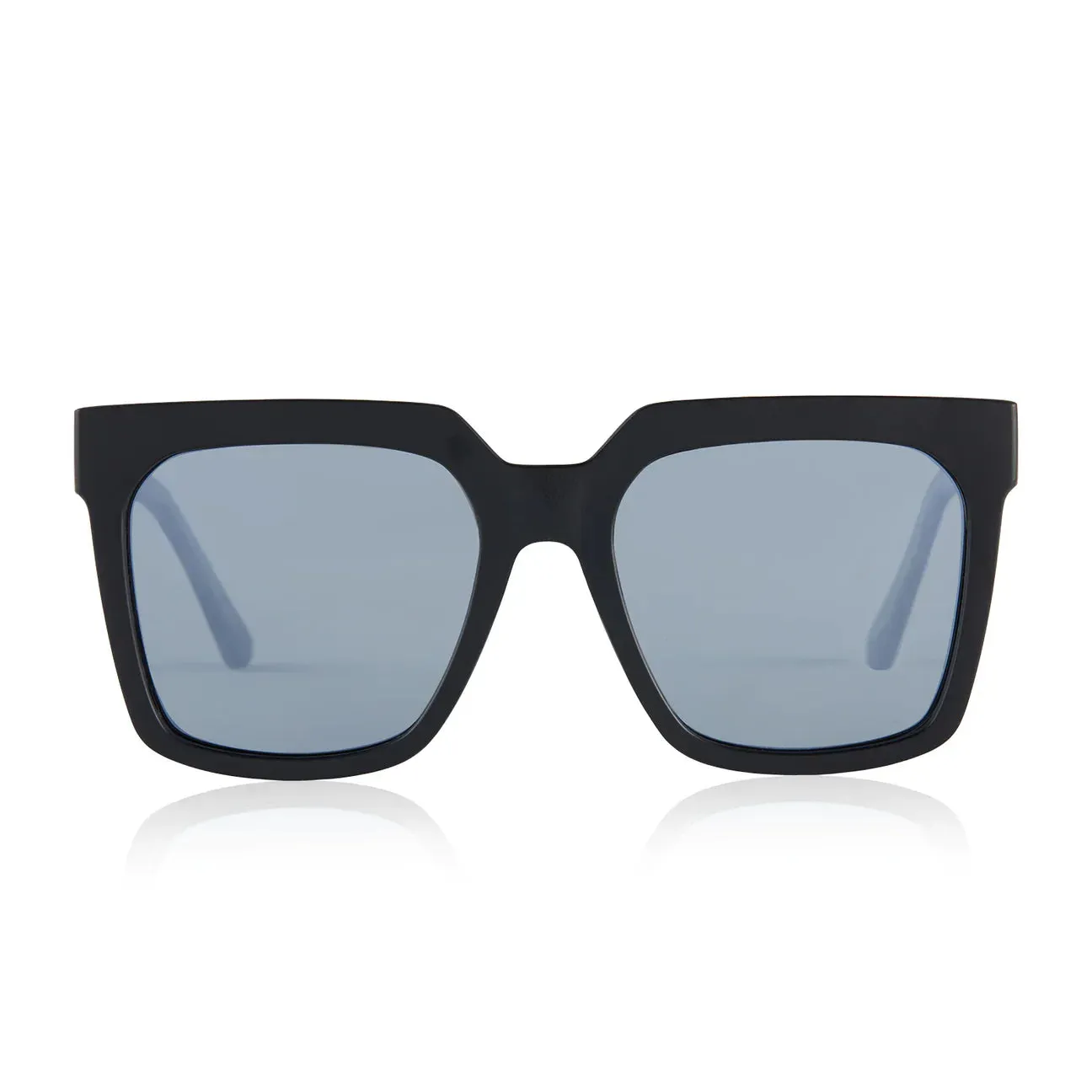Dime Topanga Matte Black   Silver Mirror Sunglasses