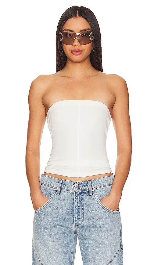 EB Denim Convertible Top in White