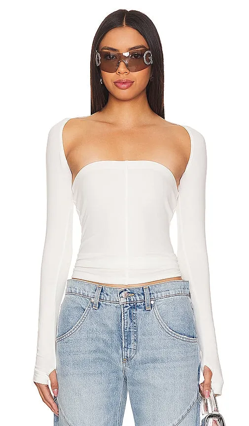 EB Denim Convertible Top in White