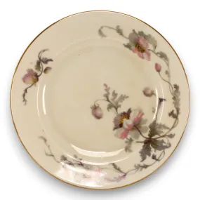 Epiag Pastelle 6038 Bread Plate 6 3/8" Cream Smooth Gold Rim China Vintage