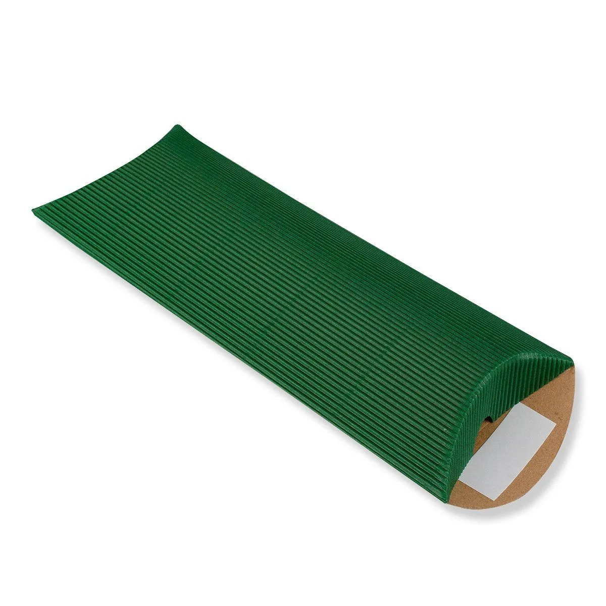 Green Pillow Boxes - Corrugated