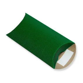 Green Pillow Boxes - Corrugated