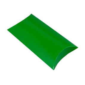 Green Pillow Boxes - Glossy