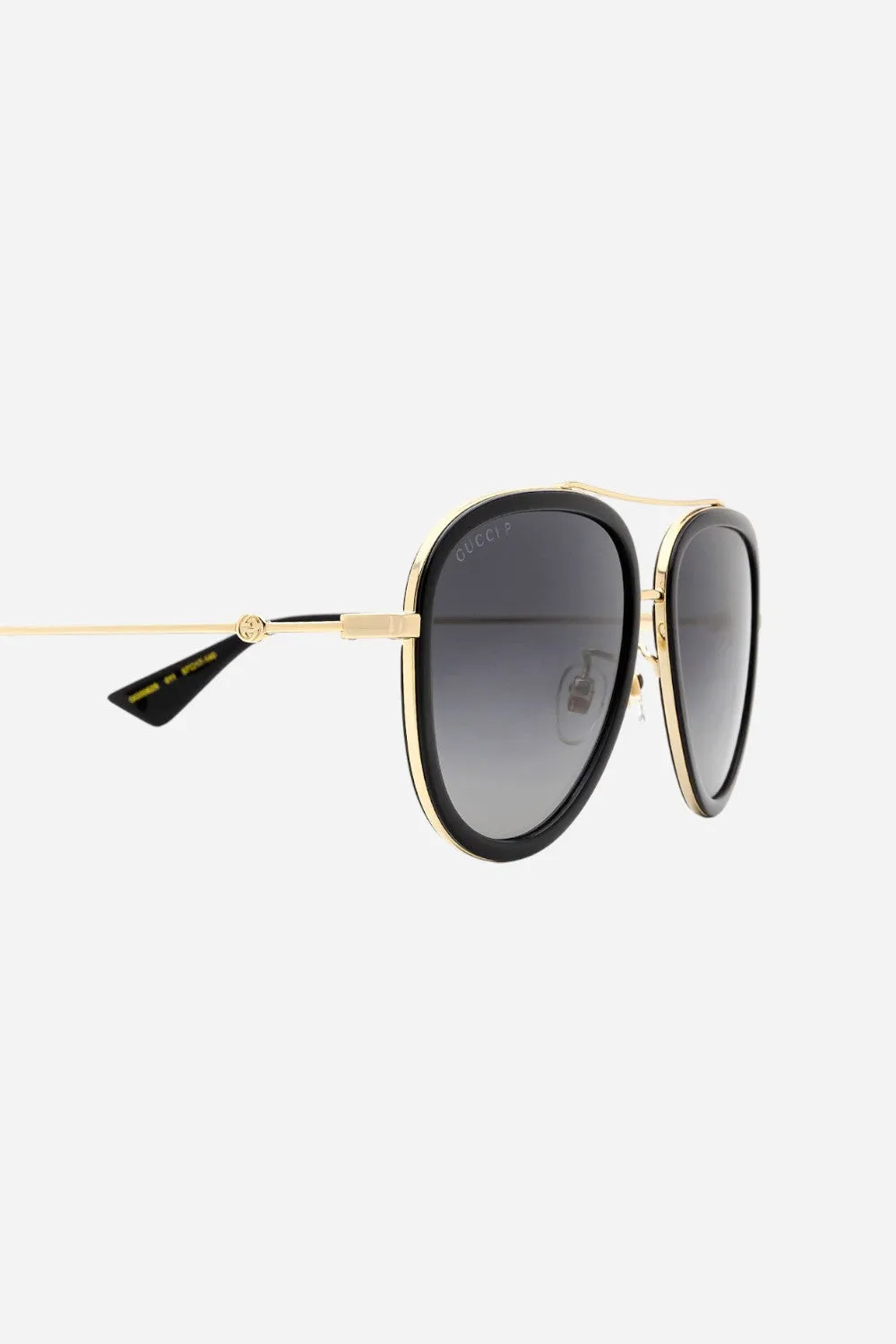 Gucci Gold/Grey Aviators - Gg0062s-011 57
