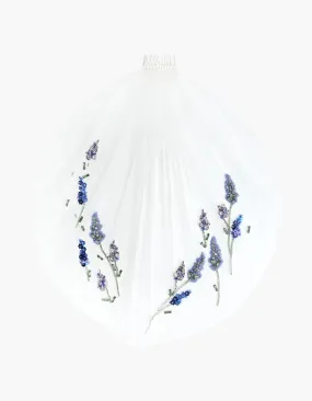 Hand-embroidered veil