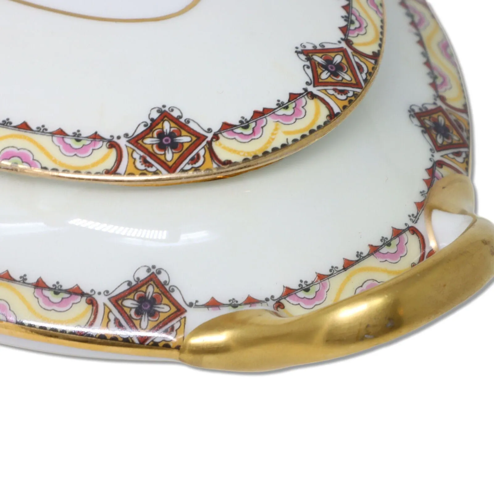 Mavaleix Granger Old Abbey Oval Serving Bowl Limoges Stern Bros NY 1920's
