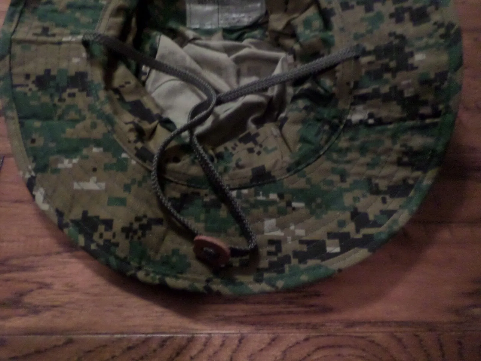 NEW DIGITAL WOODLAND BOONIE HAT SIZE MEDIUM MARINE CORPS CAMOUFLAGE PATTERN