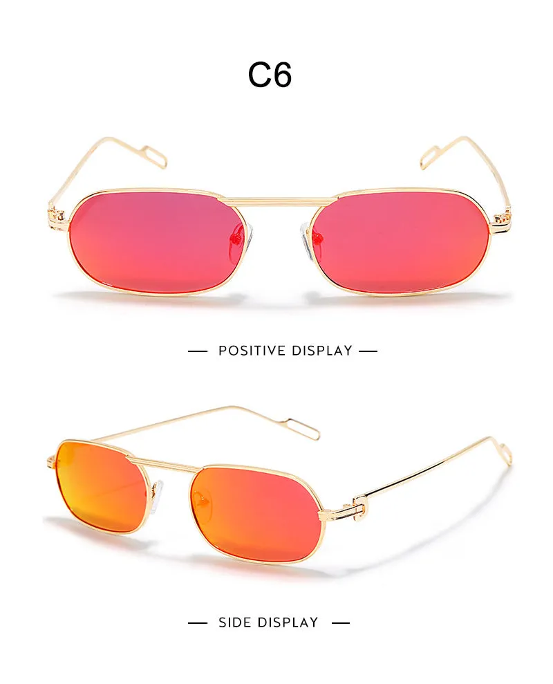 NEW Oval gold rimmed sunglasses