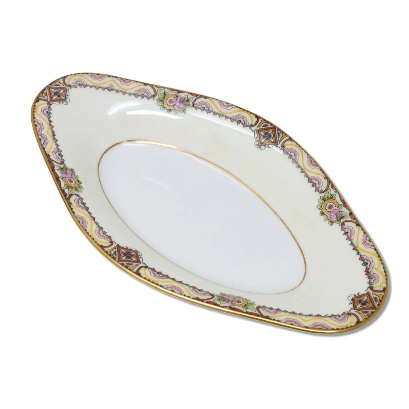 Old Abbey 3pc Mavaleix Granger Limoges Stern Bros NY China Serving Set 1920's