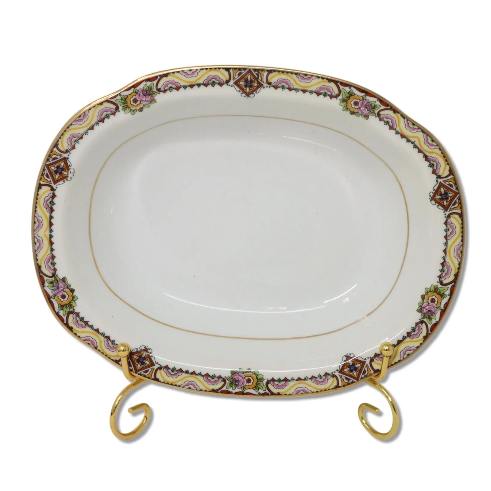 Old Abbey 3pc Mavaleix Granger Limoges Stern Bros NY China Serving Set 1920's