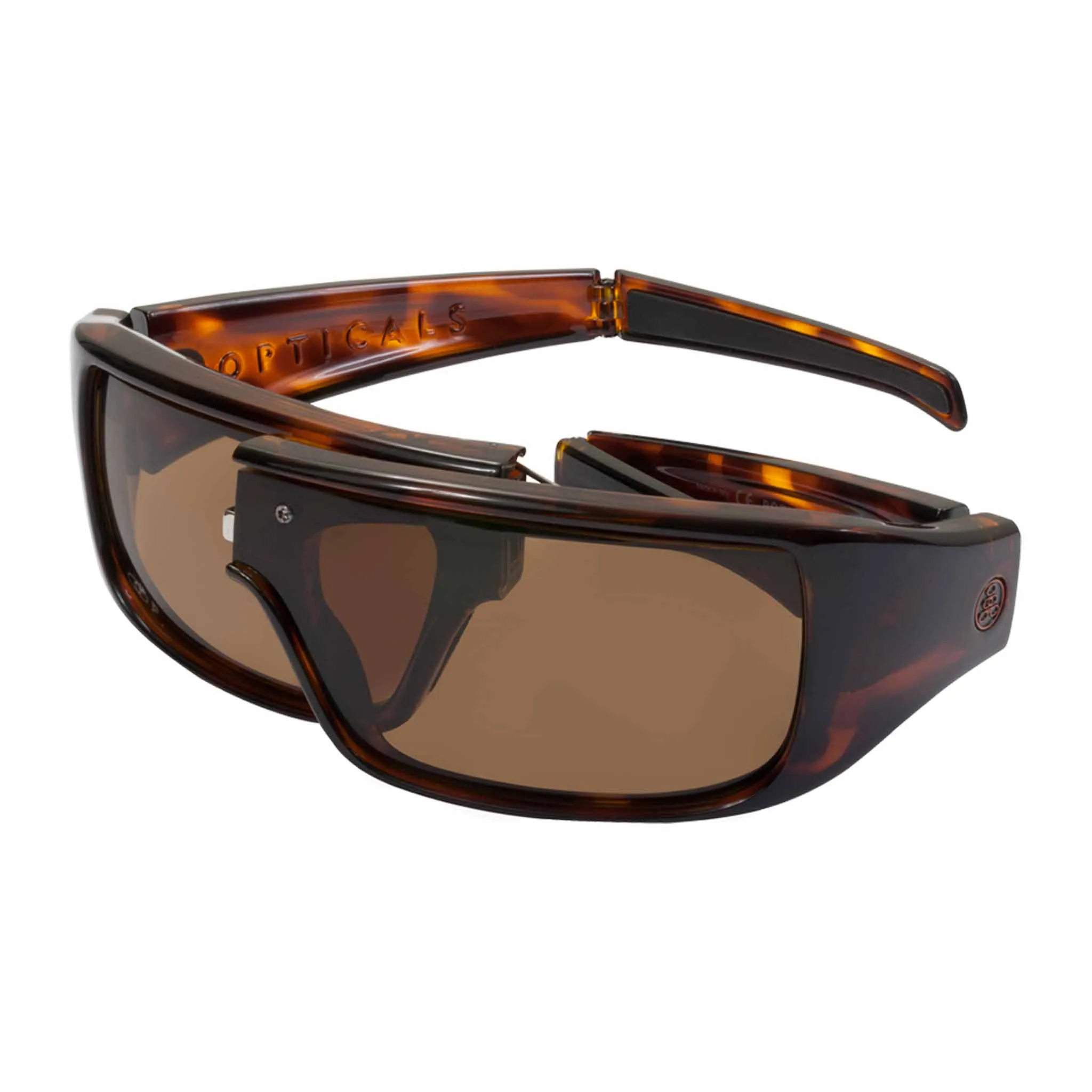 POPGEAR | Polarized, Gloss Tortoise, Brown Lens, Small