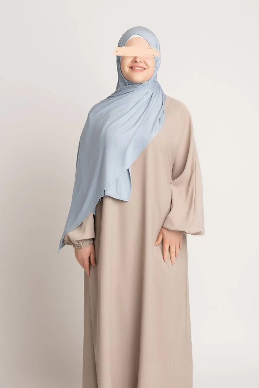 Premium Jersey Hijab - Crystal Blue