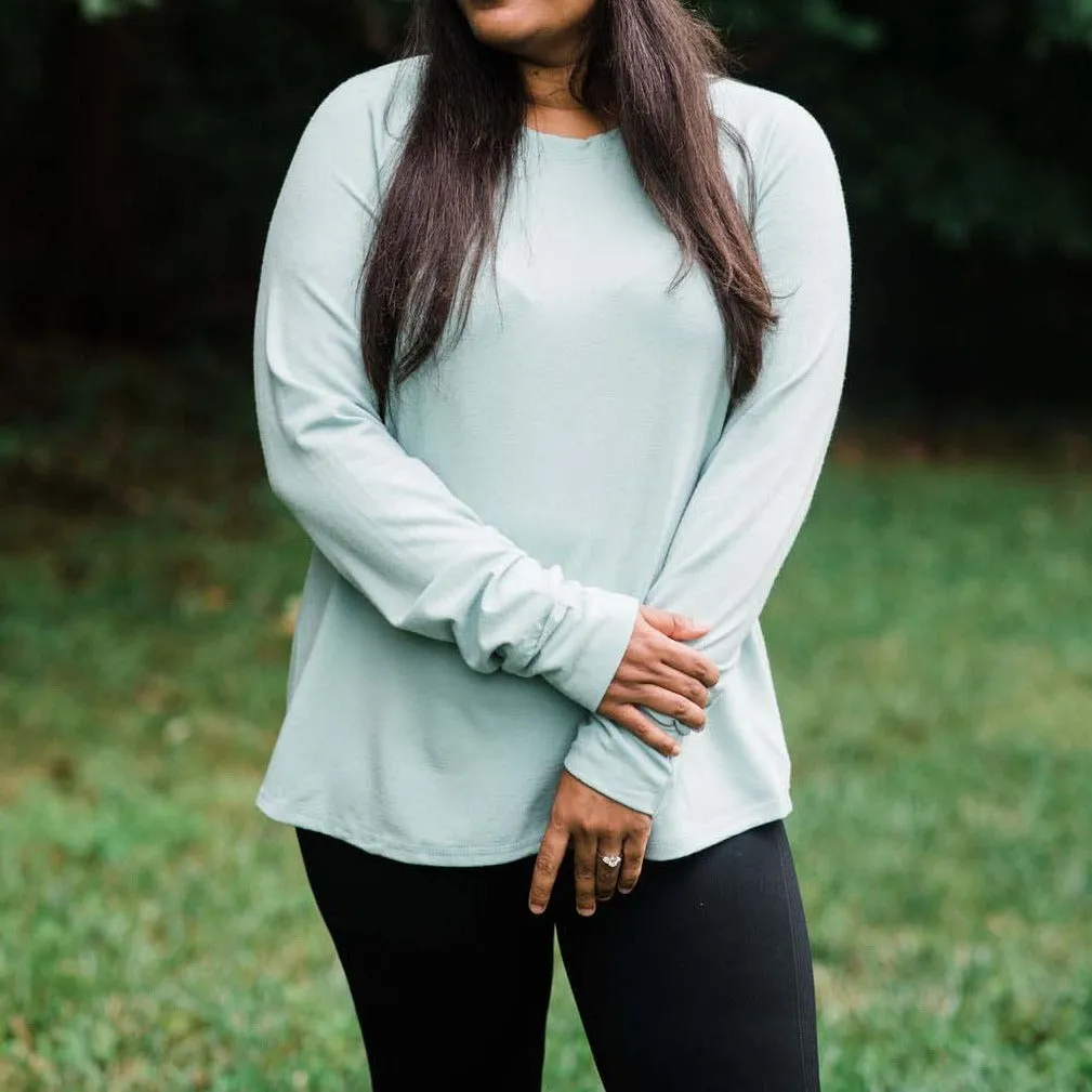 Relaxed Fit Raglan Shirt (sleeve, length, hood, pocket options)