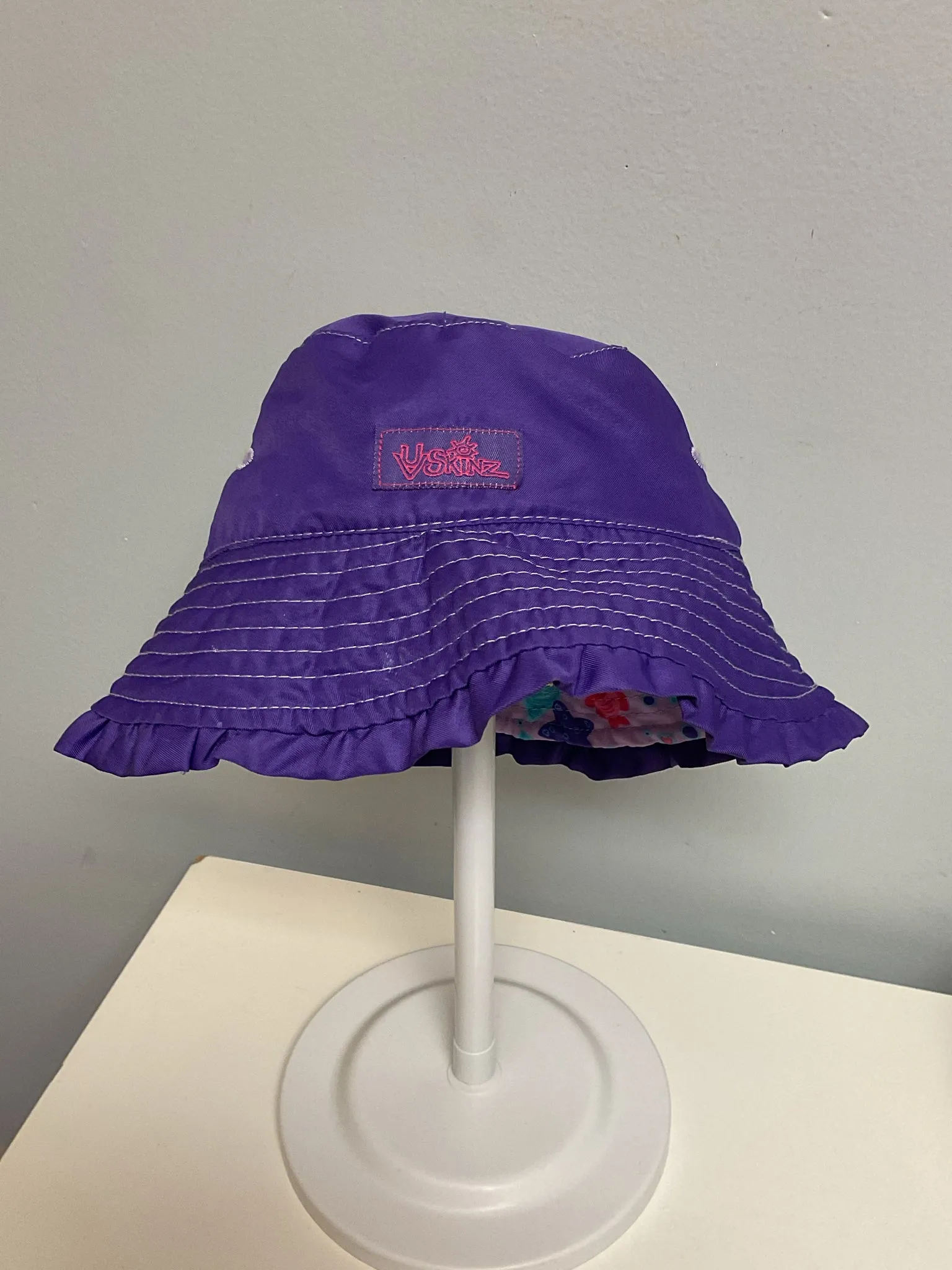 Size 12M Purple Polyester Infant Girls Hats